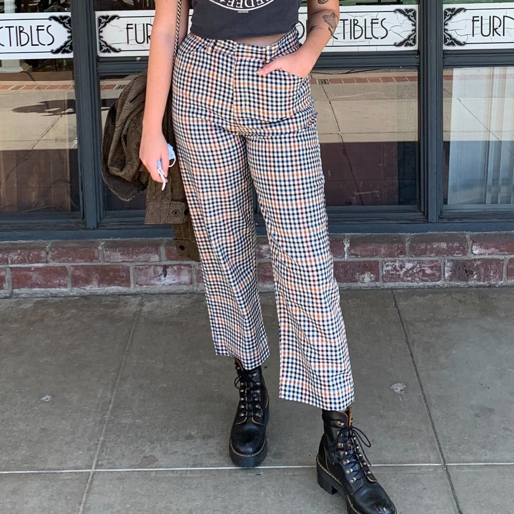 Brixton Gingham Plaid Pants
